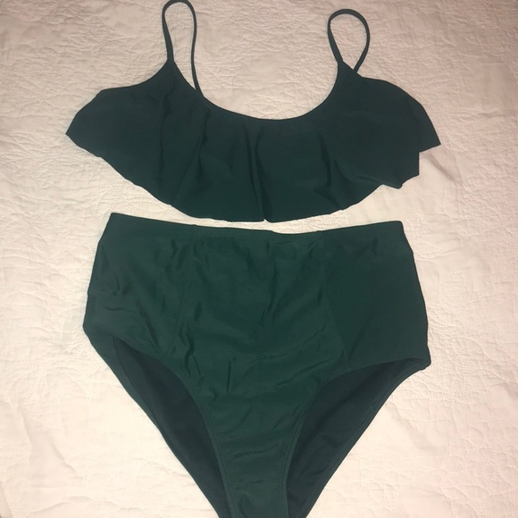 dark green bikini bottoms